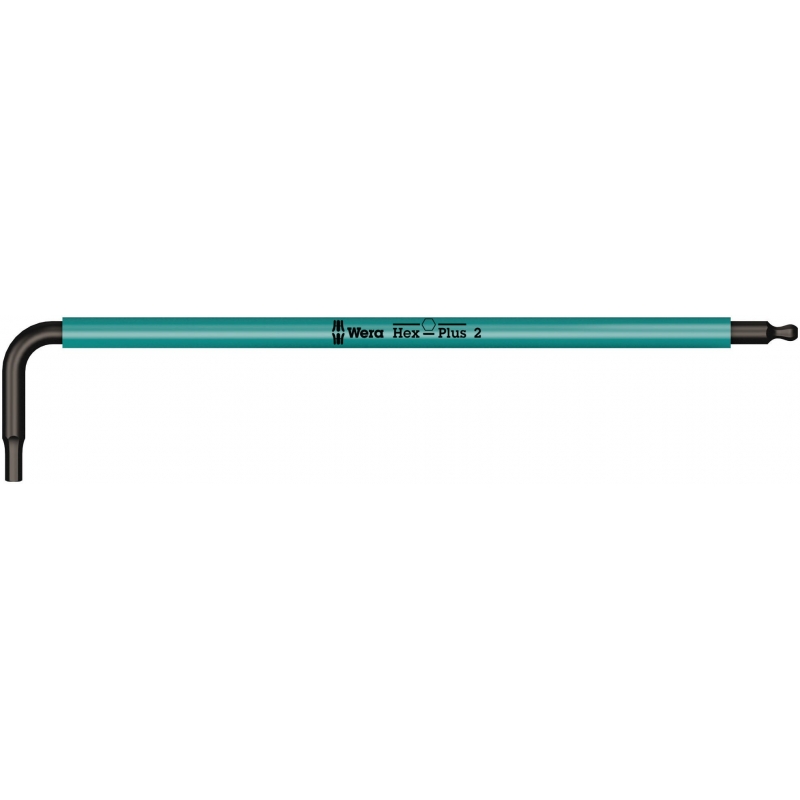 WERA inbussleutel 950 SPKL SW 2.0 mm Multicolour metrisch, BlackLaser