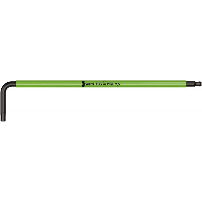 WERA inbussleutel 950 SPKL SW 2.5 mm Multicolour metrisch, BlackLaser