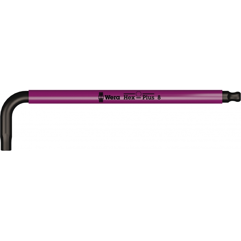 WERA inbussleutel 950 SPKL SW 8.0 mm Multicolour metrisch, BlackLaser