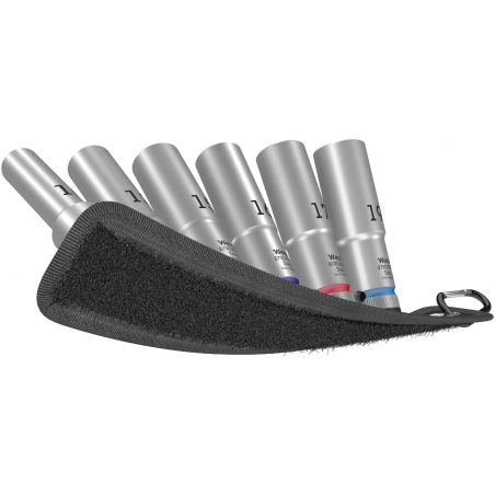 WERA BELT C Deep 1, 6-delige Doppen set, lange doppen met 1/2" -AANDRIJVING WERA BELT C Deep 1, 6-delige Doppen set, lange doppen met 1/2" -AANDRIJVING