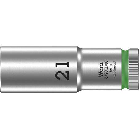 WERA 8790 HMC Lange Dop 15.0 x83.0 mm- "Deep Socket"-1/2"-aandrijving WERA 8790 HMC Lange Dop 15.0 x83.0 mm- "Deep Socket"-1/2"-aandrijving