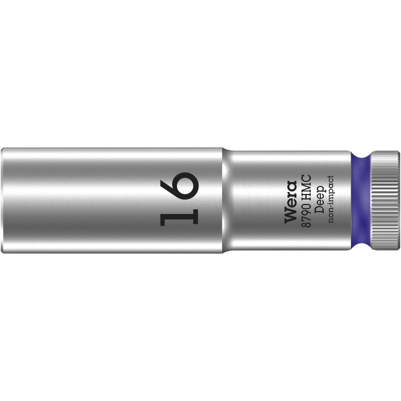 WERA 8790 HMC Lange Dop 16.0 x83.0 mm- "Deep Socket"-1/2"-aandrijving