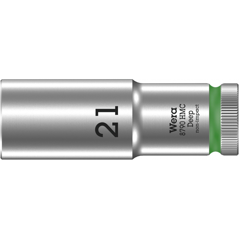 WERA 8790 HMC Lange Dop 21.0 x83.0 mm- "Deep Socket"-1/2"-aandrijving