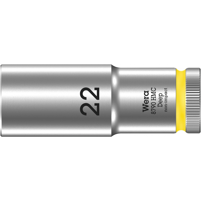 WERA 8790 HMC Lange Dop 22.0 x83.0 mm- "Deep Socket"-1/2"-aandrijving