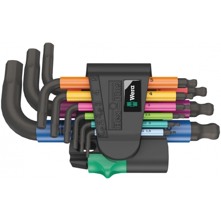 WERA inbussleutelset 950 SPKS/9 SB Multicolour metrisch, BlackLaser WERA inbussleutelset 950 SPKS/9 SB Multicolour metrisch, BlackLaser