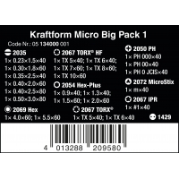 WERA Kraftform Micro Big Pack 1 Micro-schroevendraaierset.