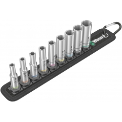 WERA BELT A Deep 1, 9-delige Doppen set, lange doppen met 1/4" -AANDRIJVING