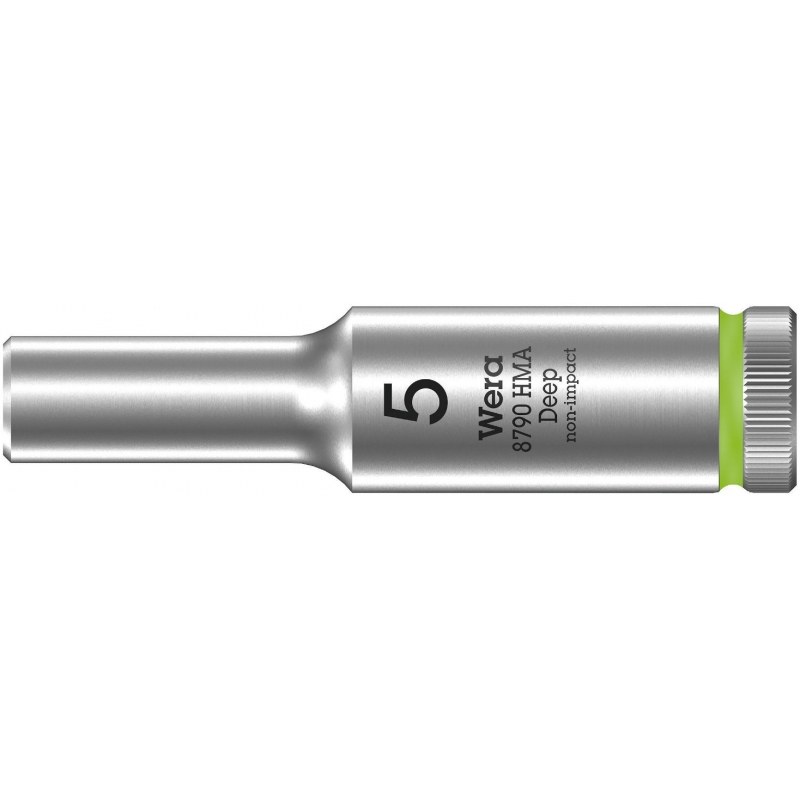 WERA 8790 HMA Lange Dop 5.0x50.0 mm- "Deep Socket"-1/4"-aandrijving