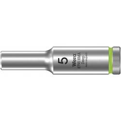 WERA 8790 HMA Lange Dop 5.5x50.0 mm- "Deep Socket"-1/4"-aandrijving WERA 8790 HMA Lange Dop 5.5x50.0 mm- "Deep Socket"-1/4"-aandrijving