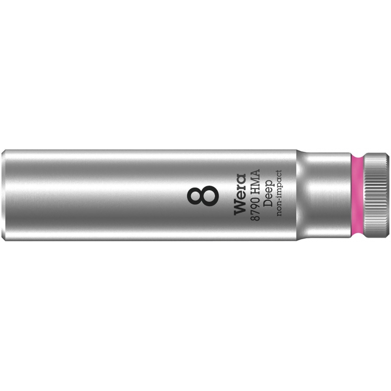 WERA 8790 HMA Lange Dop 8.0x50.0 mm- "Deep Socket"-1/4"-aandrijving