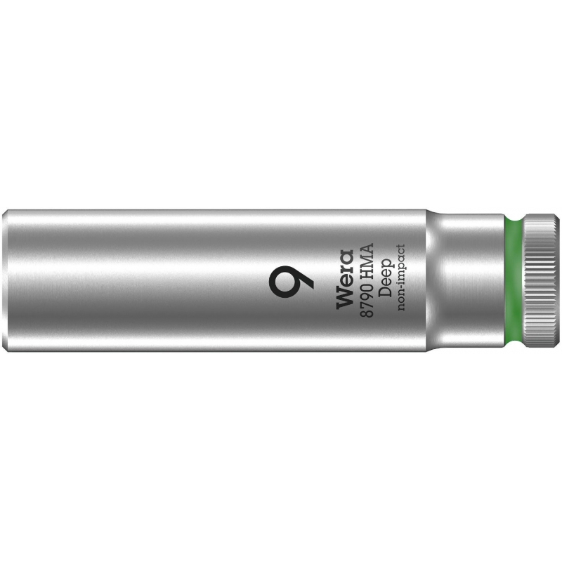 WERA 8790 HMA Lange Dop 9.0x50.0 mm- "Deep Socket"-1/4"-aandrijving