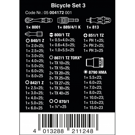 WERA Bicycle set 3