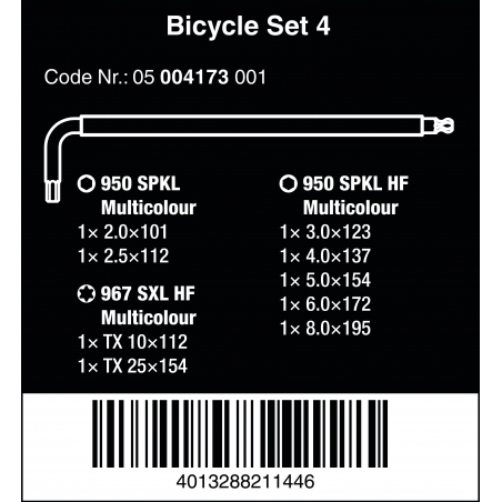 WERA Bicycle Set 4 WERA Bicycle Set 4