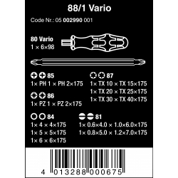 WERA Kraftform Kompakt 88/1 Vario-Set