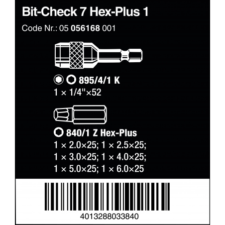 WERA Bit-Check BC 7 Universal 4 WERA Bit-Check BC 7 Universal 4