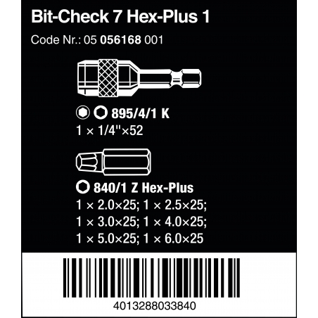 WERA Bit-Check BC 7 Universal 4