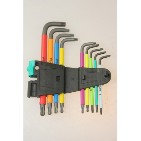 WERA SPKL/9 TORX® BO Multicolour Stiftsleutelset. WERA SPKL/9 TORX® BO Multicolour Stiftsleutelset.