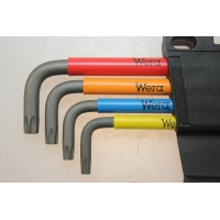 WERA TORX®-sleutelset extra lang 967/9 TX XL HF