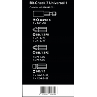 WERA Bit-Check BC 7 Universal 1 WERA Bit-Check BC 7 Universal 1