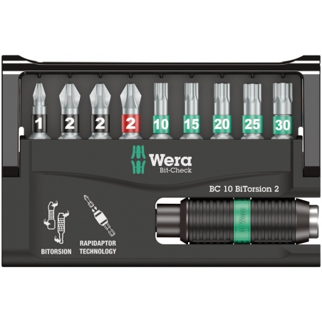 WERA Bit-Check 10 BiTorsion 3 SB WERA Bit-Check 10 BiTorsion 3 SB