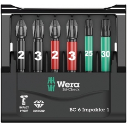 WERA Bit-Check BC 6 Impaktor. Lange bits WERA Bit-Check BC 6 Impaktor. Lange bits