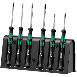 WERA Kraftform Micro 2052/6 set. Inbus-kogelkop