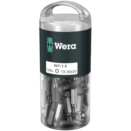 WERA TORX® TX 30 Z-bits 867/1 DIY 100 stuks