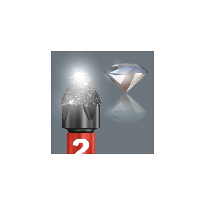 WERA 851/4 IMP DC Impaktor Bits Phillips 50 mm PH 2