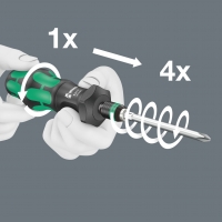 WERA 826  Kraftform Turbo bit-handhouder