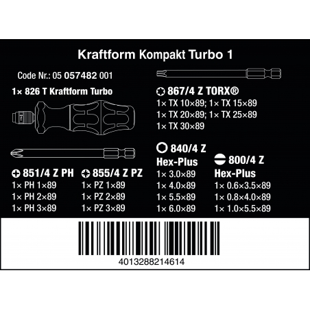 WERA Kraftform Turbo 1 WERA Kraftform Turbo 1