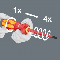 WERA 827 T i Kraftform Turbo bit-handhouder VDE. 