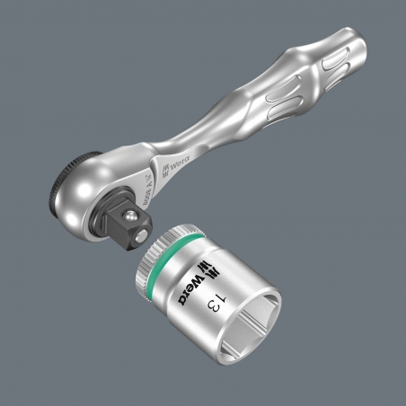 WERA 8008 A Zyklop Mini 3 ratel met ¼" -aandrijving WERA 8008 A Zyklop Mini 3 ratel met ¼" -aandrijving