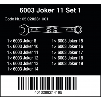 ERA 6003 Joker 11-delige Ringsteeksleutel Set