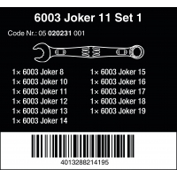 ERA 6003 Joker 11-delige Ringsteeksleutel Set ERA 6003 Joker 11-delige Ringsteeksleutel Set