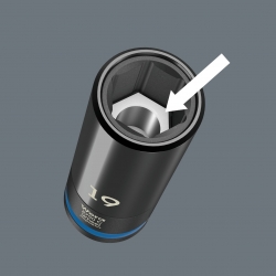 WERA Wheel Impaktor C set 1 Doppenset lang, 1/2" WERA Wheel Impaktor C set 1 Doppenset lang, 1/2"