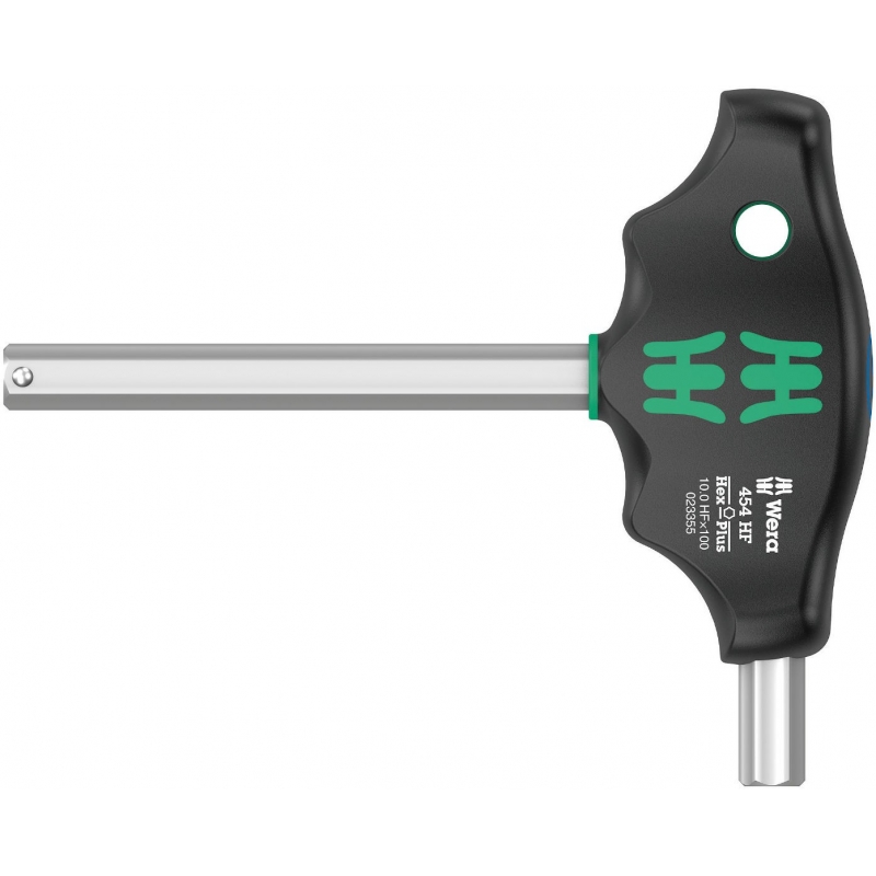 WERA HF 454 T-Grip Inbus 10.0 x100 mm met vasthoudfunctie