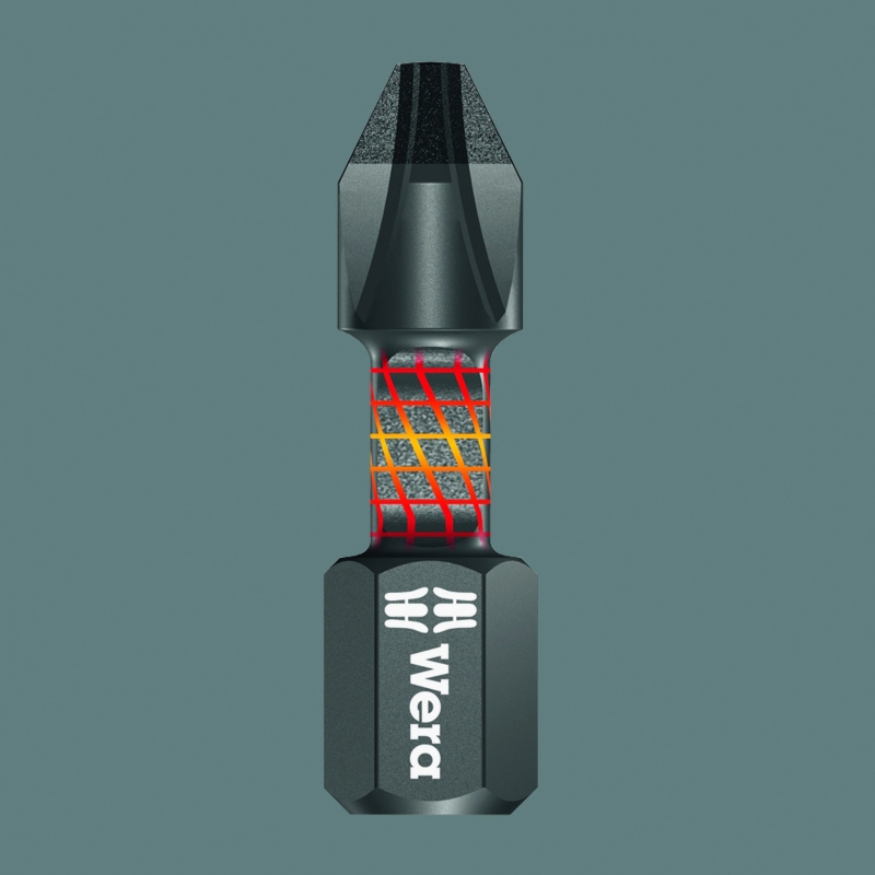 Embout Tournevis Wera 855/4 PZ 3 X 70 Mm | Pour Vis Pozidriv | Hexagonal 1/4" | Extra-Rigide