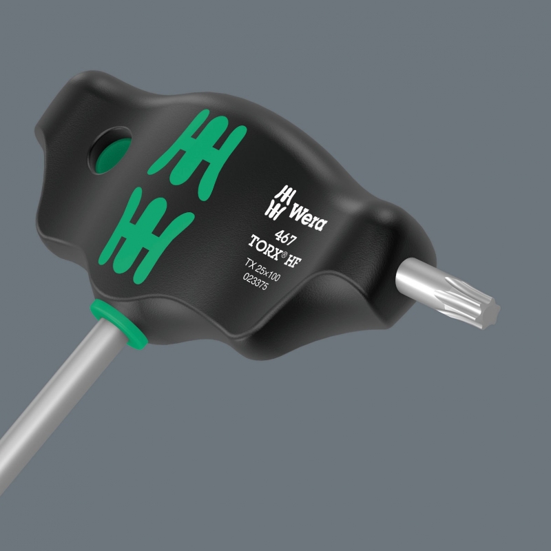 WERA 467/7 TORX® HF T-greep-TORX®-schroevendraaierset met vasthoudfunctie