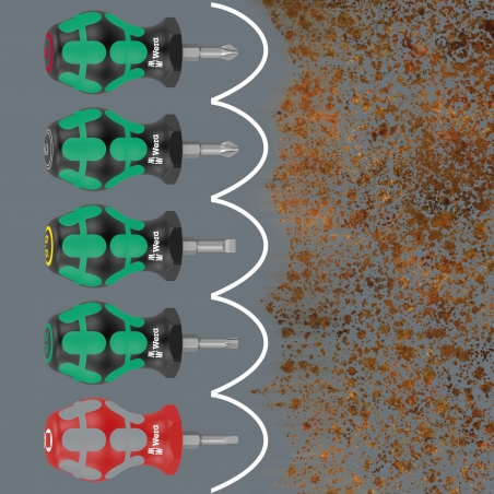 WERA 355 Stubby Pozidrive Kruiskop PZ 2 x25mm