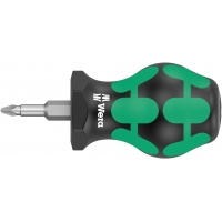 WERA 355 Stubby Pozidrive Kruiskop PZ 2 x25mm WERA 355 Stubby Pozidrive Kruiskop PZ 2 x25mm