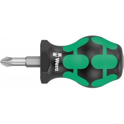 WERA 355 Stubby Pozidrive Kruiskop PZ 3 x25mm WERA 355 Stubby Pozidrive Kruiskop PZ 3 x25mm