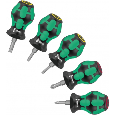 WERA Stubby set 1-Sleuf/Phillips