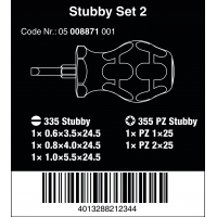 WERA Stubby set 2-Sleuf/Pozidrive WERA Stubby set 2-Sleuf/Pozidrive