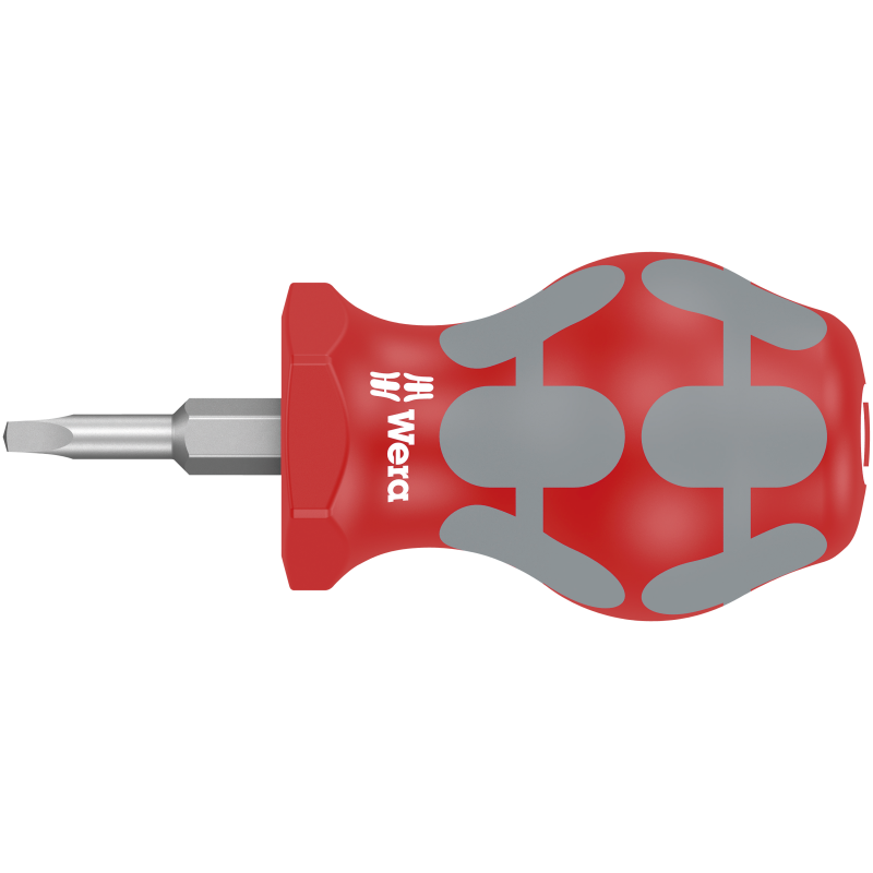 WERA Stubby set 3-Sleuf/Robertson(binnenvierkant)/Phillips