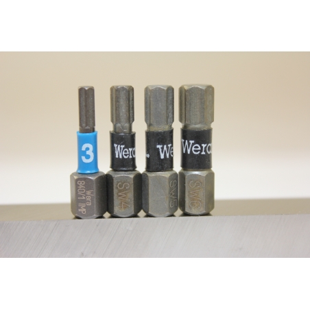 WERA zeskant(inbus) 6 mm impaktor 840/1 IMP DC IMPAKTOR hexa-Bit WERA zeskant(inbus) 6 mm impaktor 840/1 IMP DC IMPAKTOR hexa-Bit