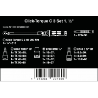 WERA Click-Torque C 3 Momentsleutel Set 1 40-200 Nm WERA Click-Torque C 3 Momentsleutel Set 1 40-200 Nm