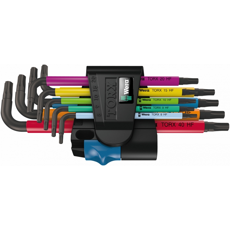 WERA 967/9 TX Multicolour HF 1 Stiftsleutelset met vasthoudfunctie ...
