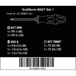WERA 932/6 Schroefbeitelset-Serie 900 - WeraGereedschap.nl
