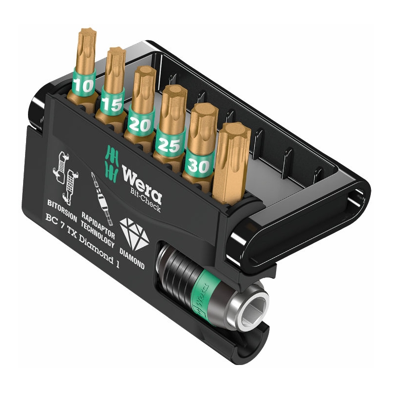 WERA Bit-Check Torx, BC 7 TX Diamond 1 - WeraGereedschap.nl