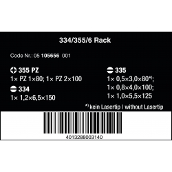 WERA 334/355/6 Schroevendraaierset Kraftform Plus Lasertip - WeraGe...